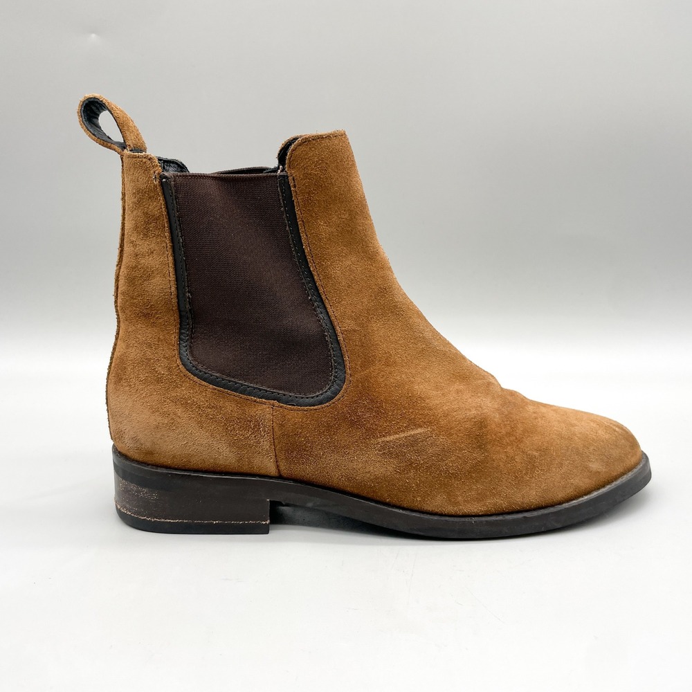 Thursday Boot Co Womens 7.5 Duchess Chelsea Cognac Suede Rugged Minimalist Fall